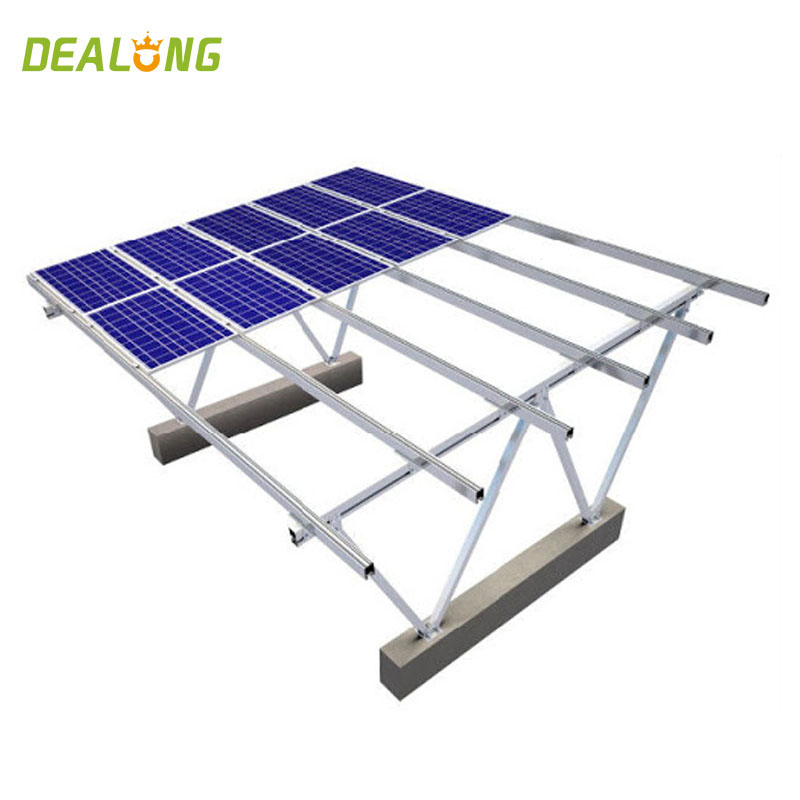 Estrutura de montagem de garagem solar plana para telhado

