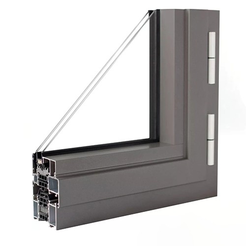 Perfis de alumínio de preenchimento térmico e desponte para janelas e portas
