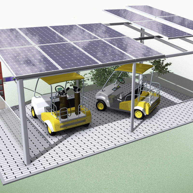 Estruturas personalizadas de garagem solar fotovoltaica
