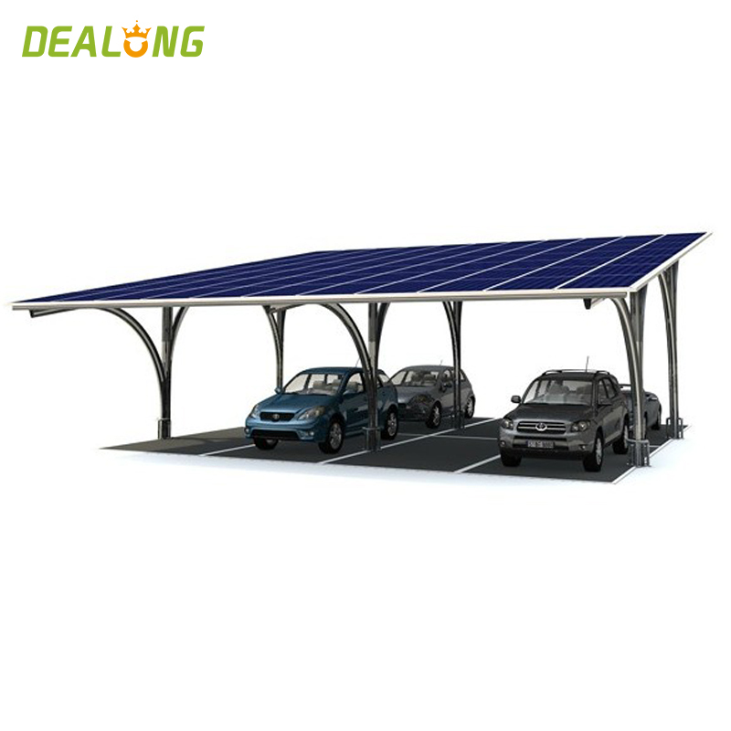 Garagem de fábrica solar em sistema de montagem solar
