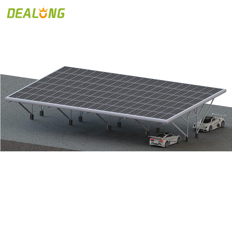 Projetos de montagem de garagem solar dupla
