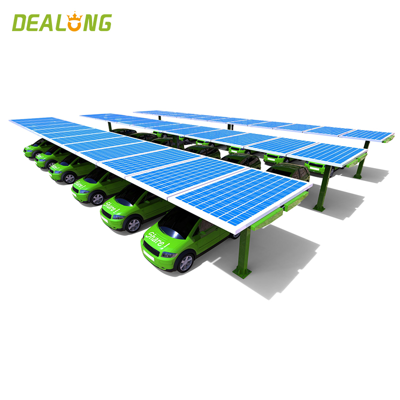 Sistema de estacionamento solar fotovoltaico de alumínio à prova d'água

