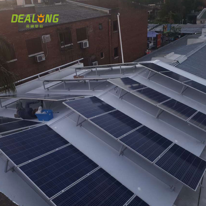 Montagens de telhado de painel solar de inclinação ajustável
