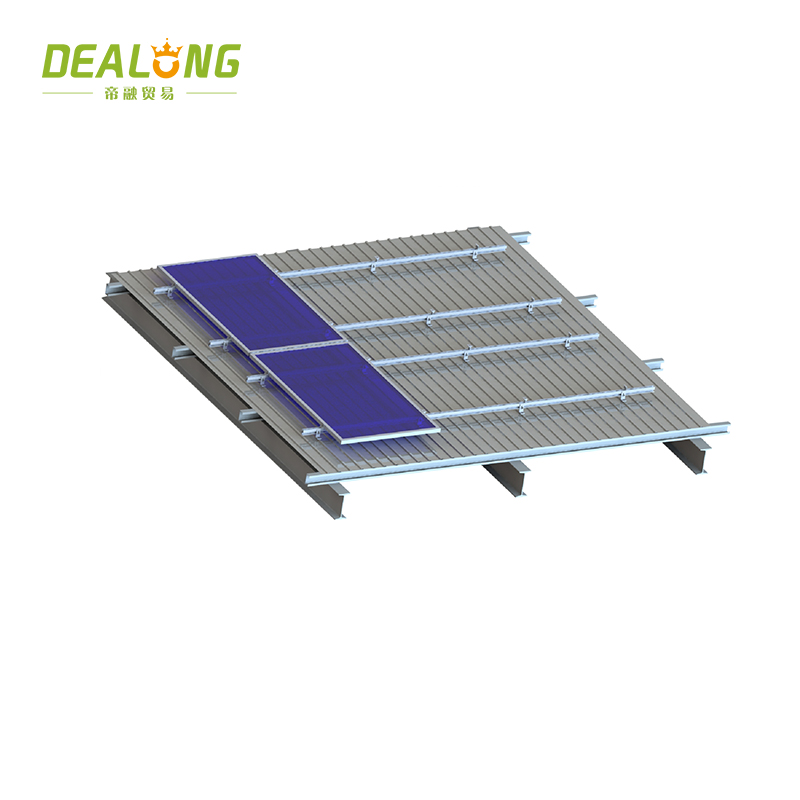Montagens de painéis solares para telhado de metal trapezoidal