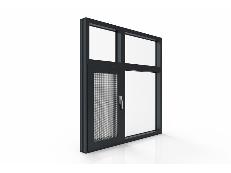 Esquadria de alumínio Hw49 nível profissional/janela basculante com tela mosquiteira de aço
