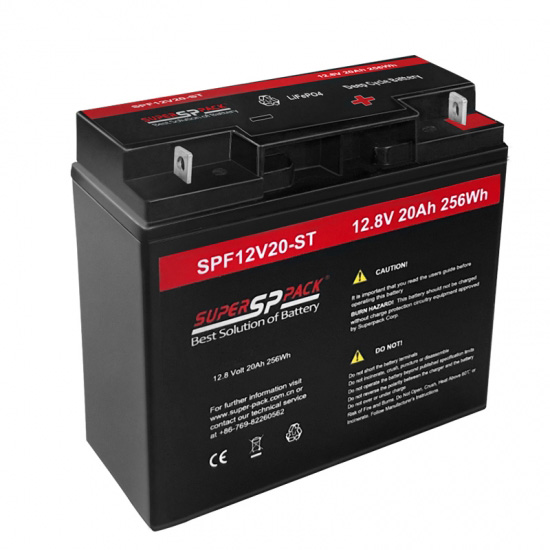 Bateria de lítio Superpack 12V 20Ah para carrinhos e carrinhos de golfe
