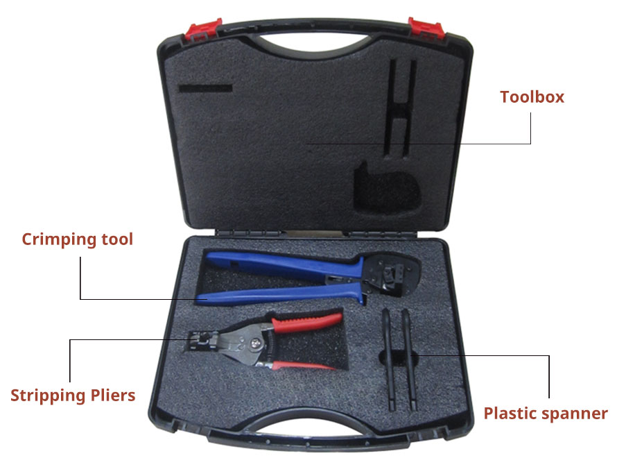 Kit de ferramentas de instalação de cabos