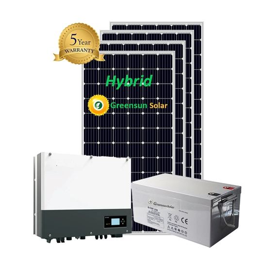 Sistemas híbridos de armazenamento de energia solar 3kw 4kw 5kw 6kw para sistema doméstico solar
