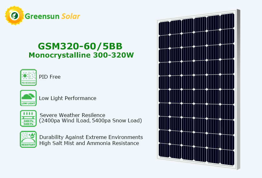 painel solar mono perc 300w 305w 320w
