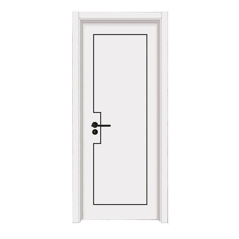 Porta de quarto branca de alta qualidade design de cores naturais porta interior de madeira portas de madeira maciça

