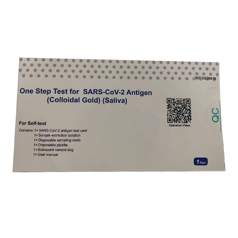 Teste de uma etapa para o antígeno SARS-CoV-2 (Saliva)
