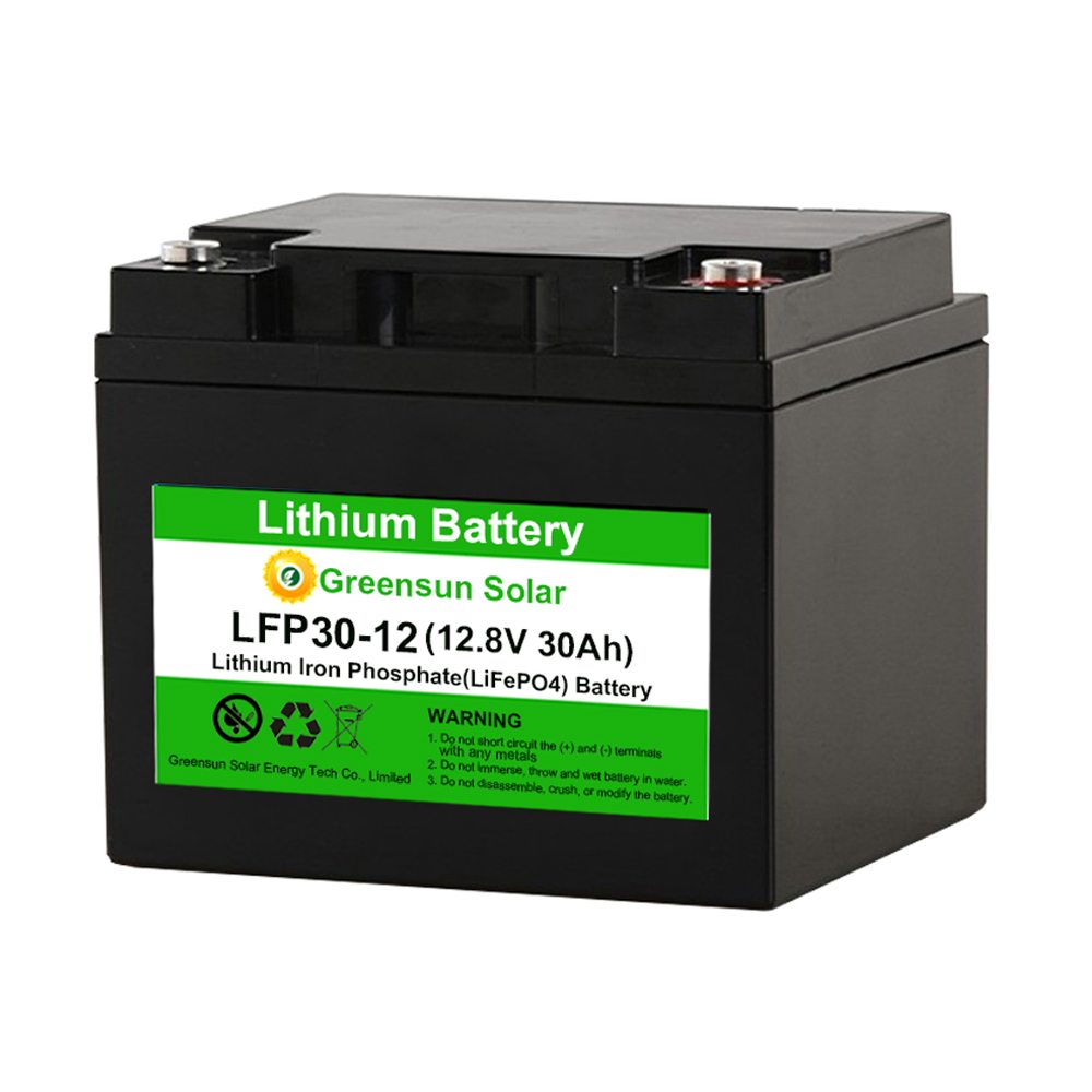 Lifepo4 bateria 12v 30ah bateria de lítio ferro
