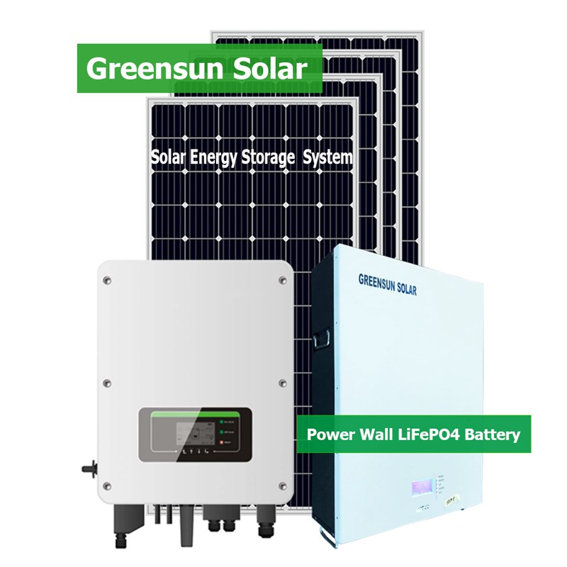 Sistema de energia solar 5KW 6KW 8KW 10KW 12KW 15KW com sistemas de painel solar de armazenamento de bateria
