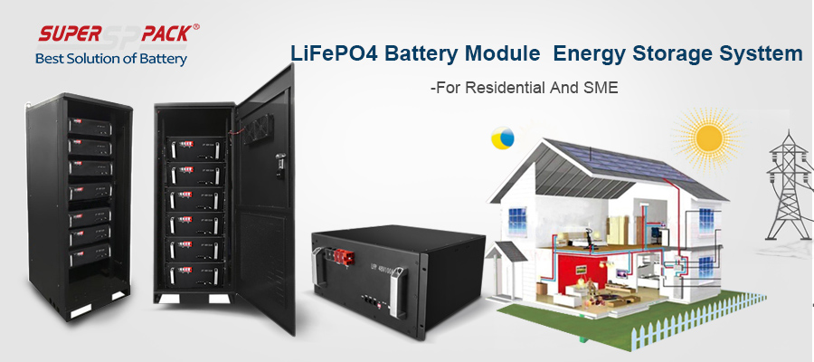 Sistema de armazenamento de energia do módulo de bateria LiFePO4