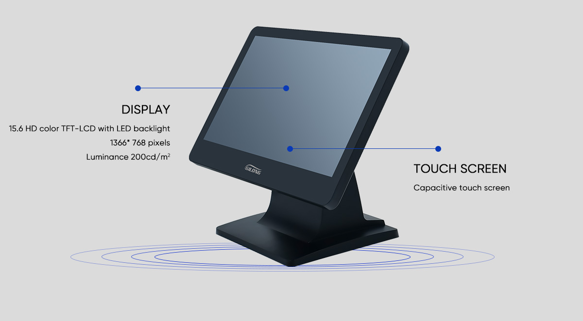 monitor de tela sensível ao toque para varejo