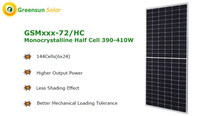 Painéis solares semi-cortados de 144 células 400w