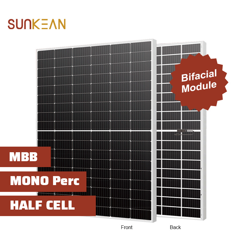 Painéis solares bifaciais monofaciais de alta eficiência com tamanho de célula de 182 mm 390~410W
