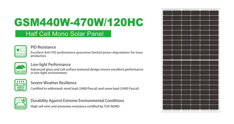 painel solar mono 440w 450w 460w 470w