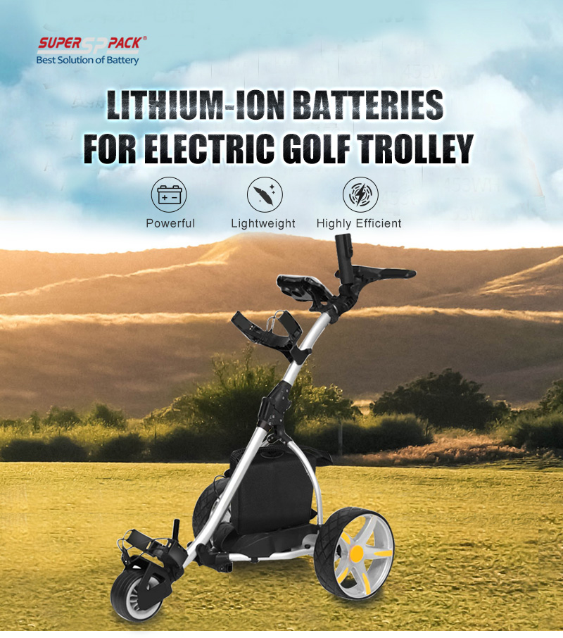 Baterias de íon de lítio 12V para carrinho de golfe elétrico