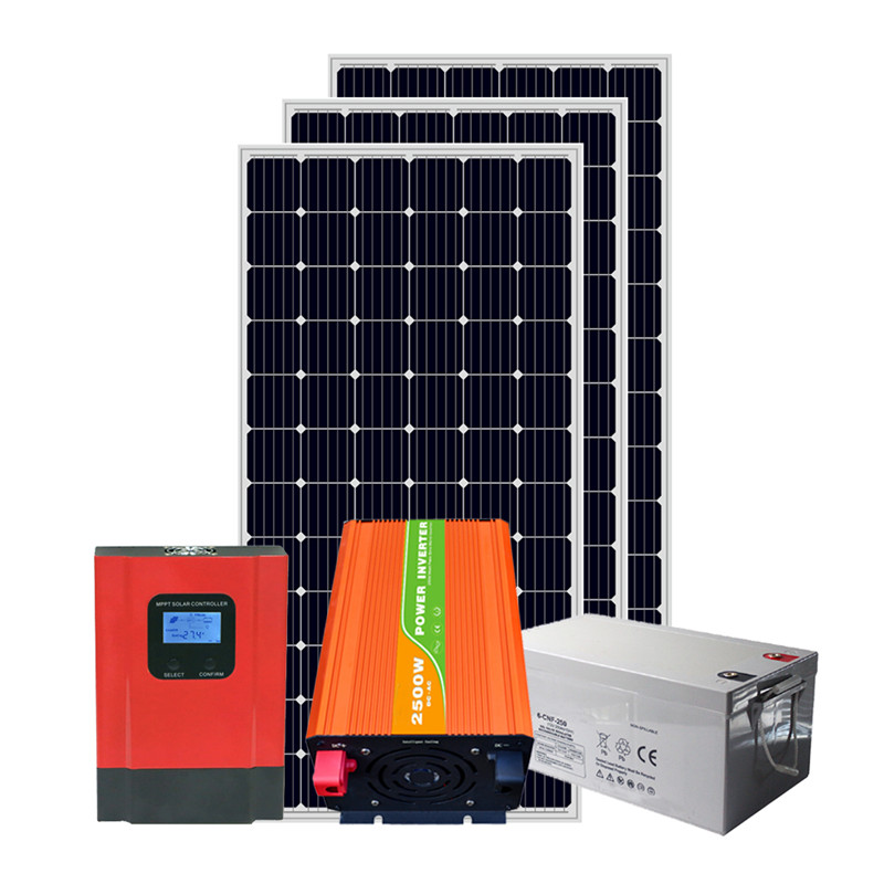 1KW 2KW 3KW 4KW 5KW sistema fotovoltaico solar fora da rede para consumo doméstico
