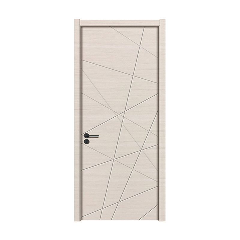 Porta de madeira estilo moderno interior quarto MDF PVC porta de madeira melamina de alta qualidade
