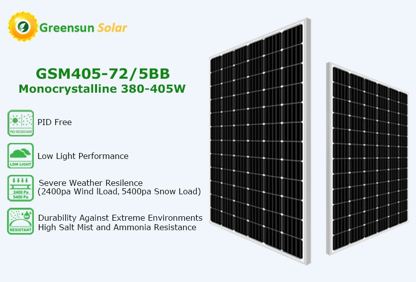 painel solar perc 3805w 405w