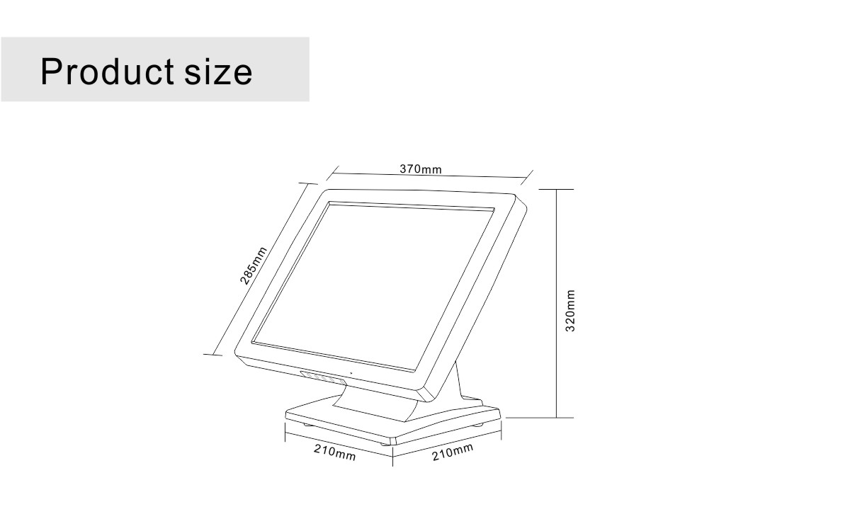 LCD de toque para PDV