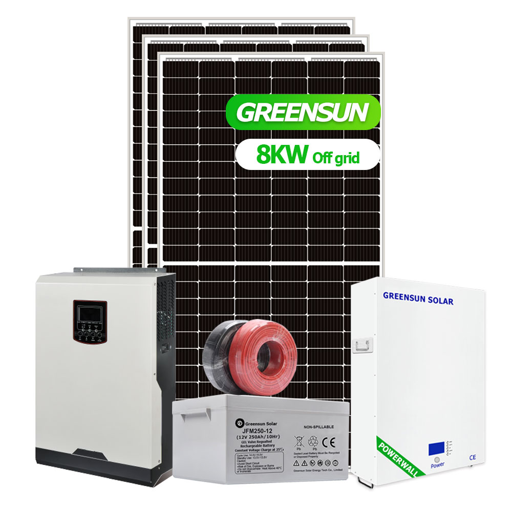 Sistemas de energia solar residencial fora da rede 6KW 8KW 10KW com bateria reserva
