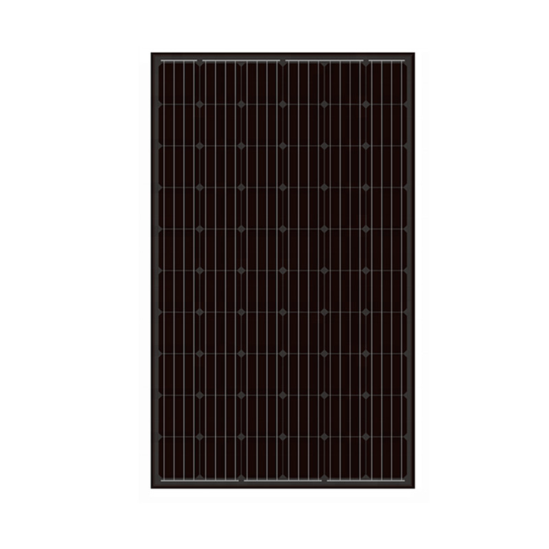 Painéis fotovoltaicos solares de moldura preta de 60 células 300 watts 300 wp para usina solar
