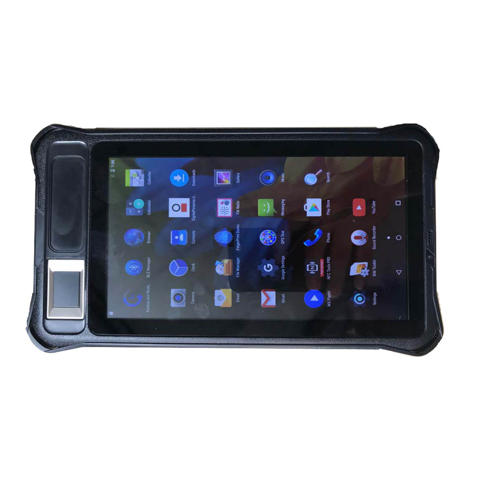 Mais barato 7 polegadas 3G Android biométrico de impressão digital de polegar tablet sistema coletor de presença de tempo
