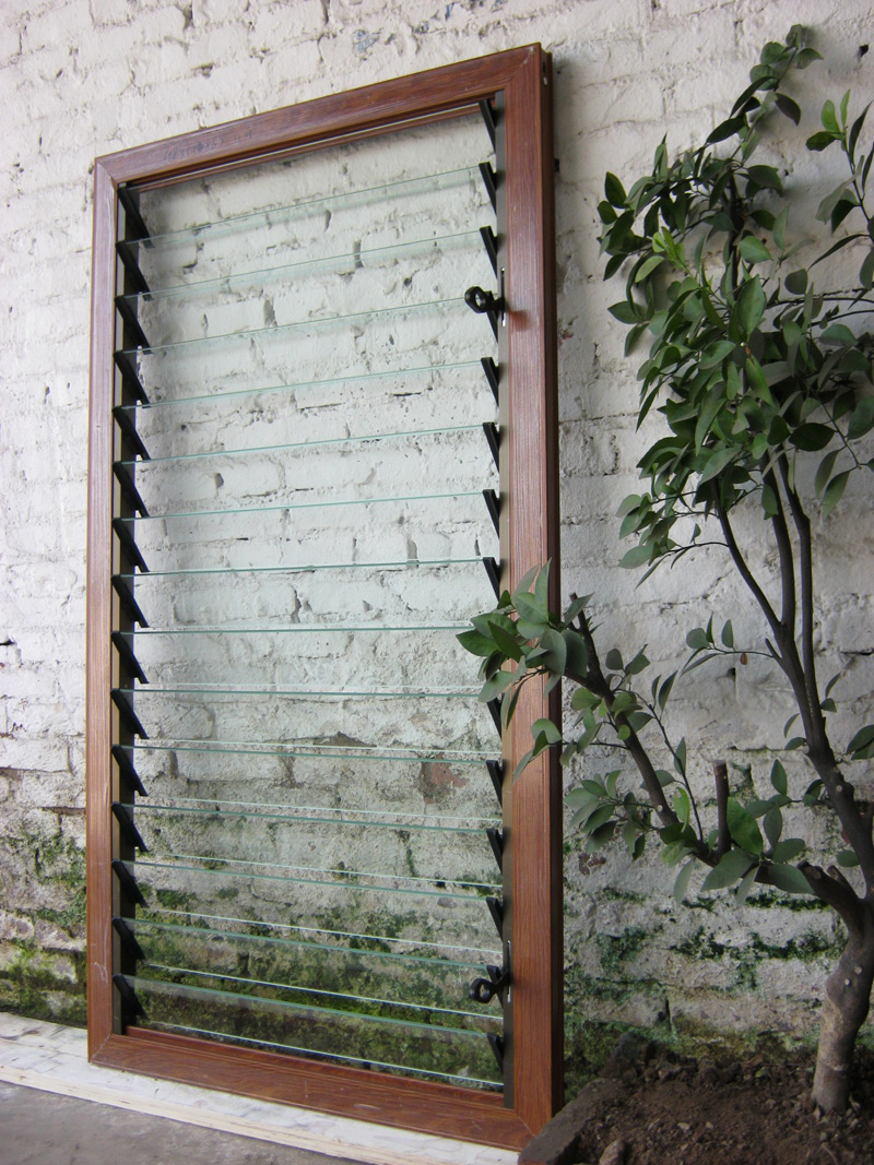 Persianas de vidro de sombra de sol ao ar livre do obturador de alumínio