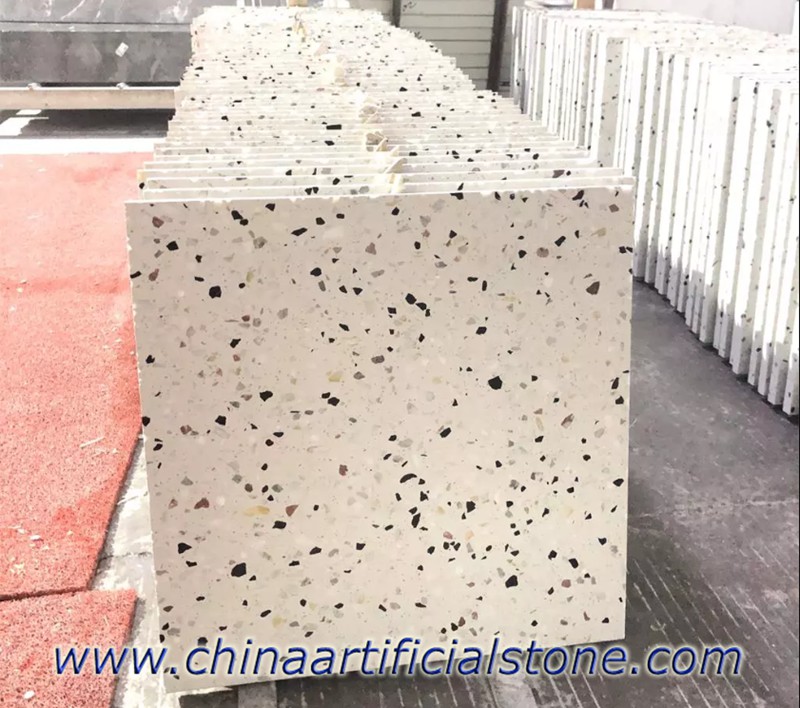 Pisos Pré-fabricados Brancos Terrazzo