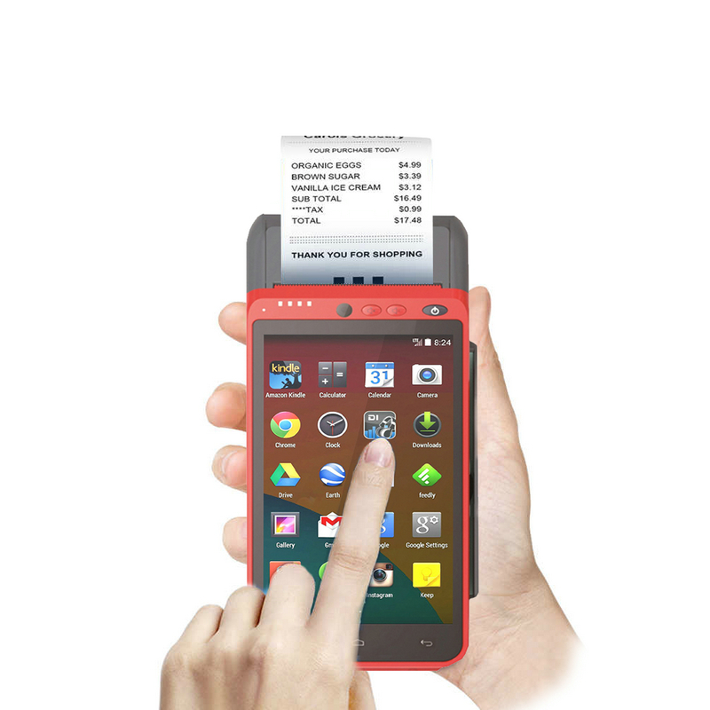 Máquina de cartão de pagamento inteligente portátil Android Pos terminal de pagamento
