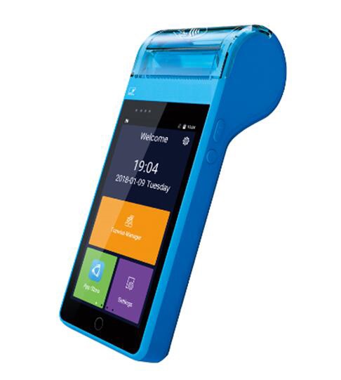 4G microfinanças Android NFC leitura de código de barras MPOS com PSAM
