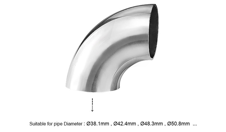 cotovelo de aço inoxidável ss304 ss316