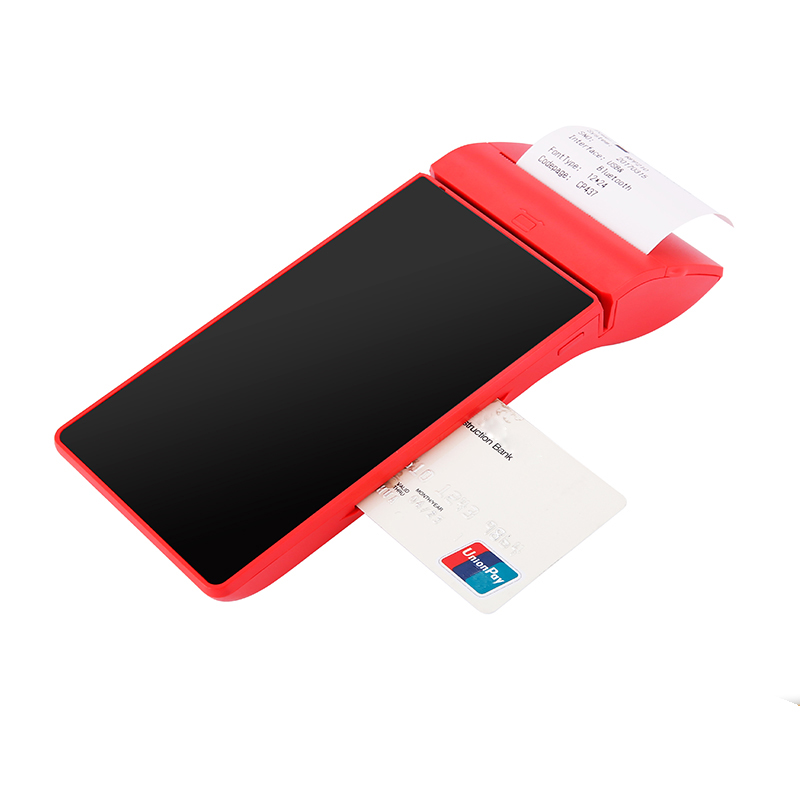 Dispositivo portátil 4G NFC tudo em um Android MPOS com impressora para bancos

