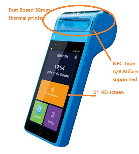 MPOS de microfinanças Android 4G