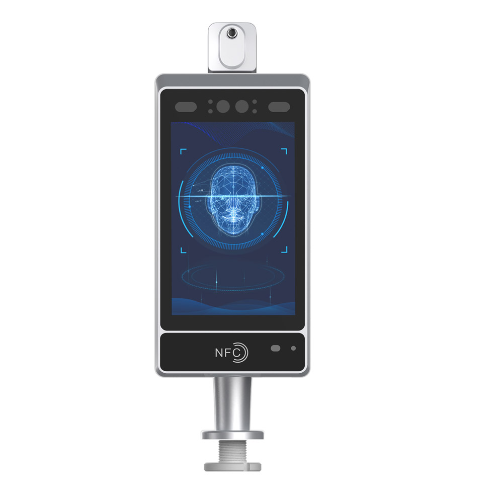 Terminal de medição de temperatura de reconhecimento facial Android e terminal alfandegário para teste de termografia infravermelha
