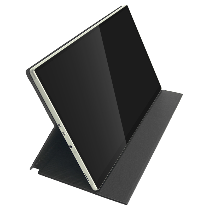 Estojo de Couro Magnético Luxo Fino Capa Flip Stand 2 em 1 Modelo para Monitor Portátil

