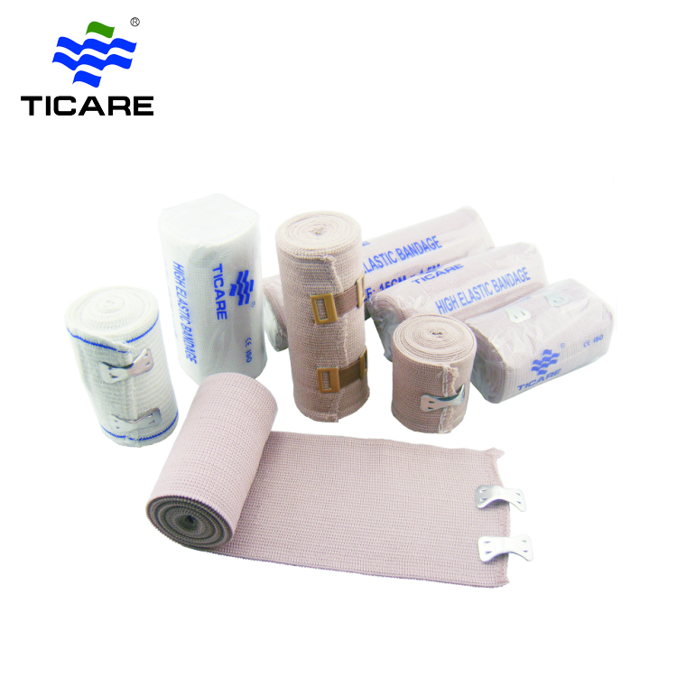 Rolo de atadura de gaze elástica porosa / atadura adesiva da cor da pele gaze médica
