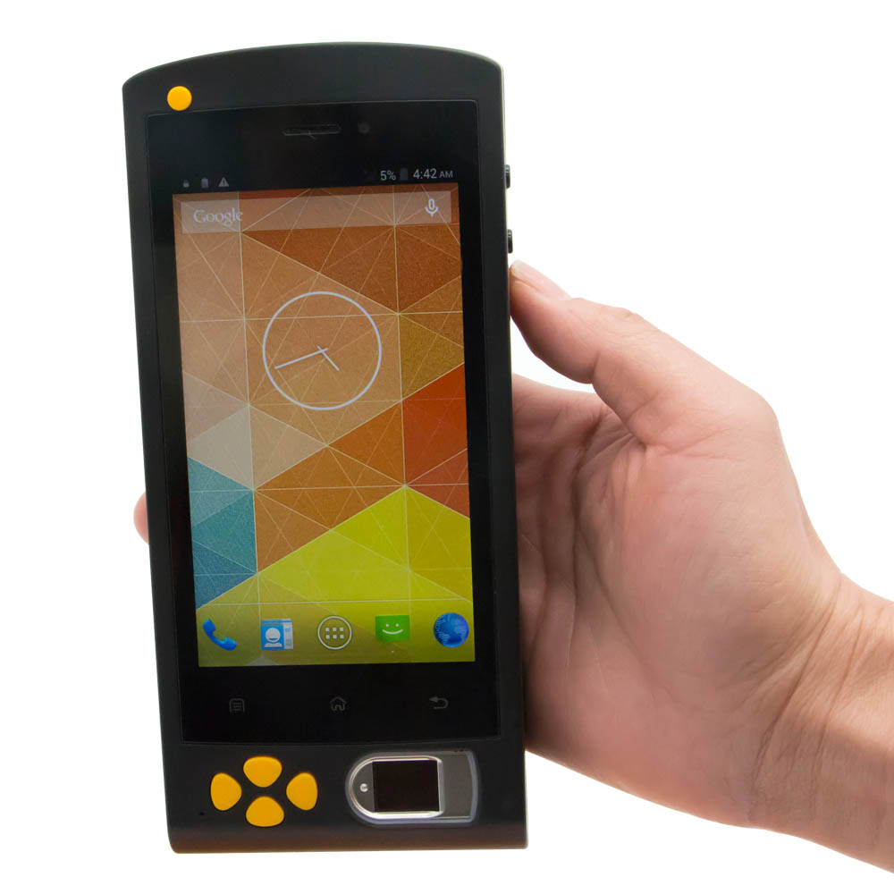 Dispositivo de identificação de impressão digital biométrica 4G Android NFC portátil
