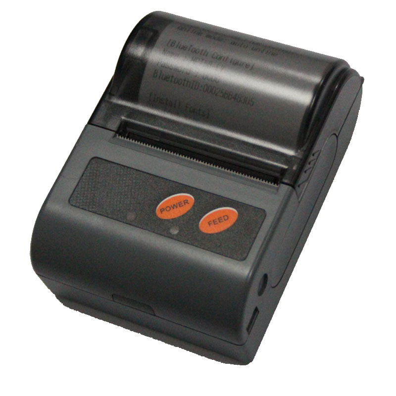 Mini impressora térmica Bluetooth Android de 2 polegadas compatível com Bluetooth e USB
