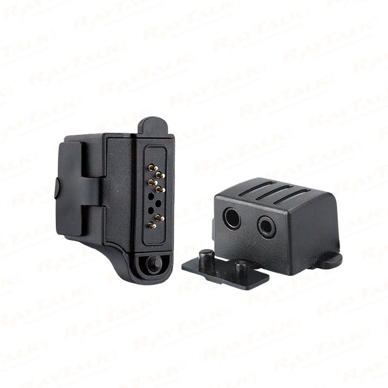 Adaptador de fone de ouvido walkie AP-06-Icom IC-F50/F51/F30GS conector de vários pinos para conector de rádio de 2 pinos
