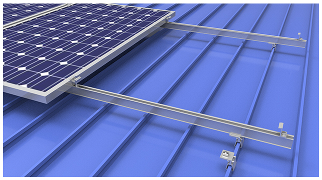 Braçadeiras Solares para Telhados de Metal