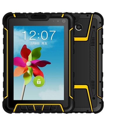 Tablet POS de impressão digital biométrica RFID robusto de 7 polegadas para área externa FBI
