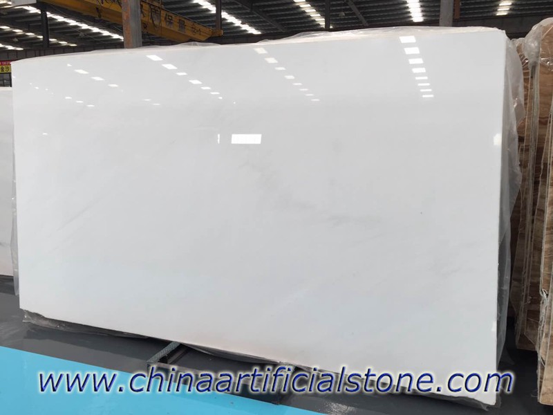 Placas de mármore branco puro real da China
