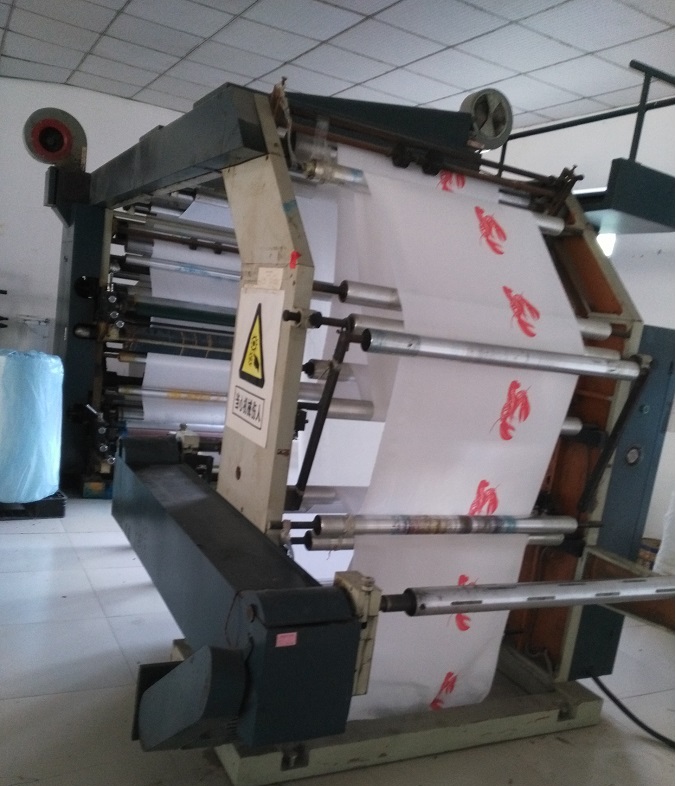 máquina de impressão de rolo de cama de papel