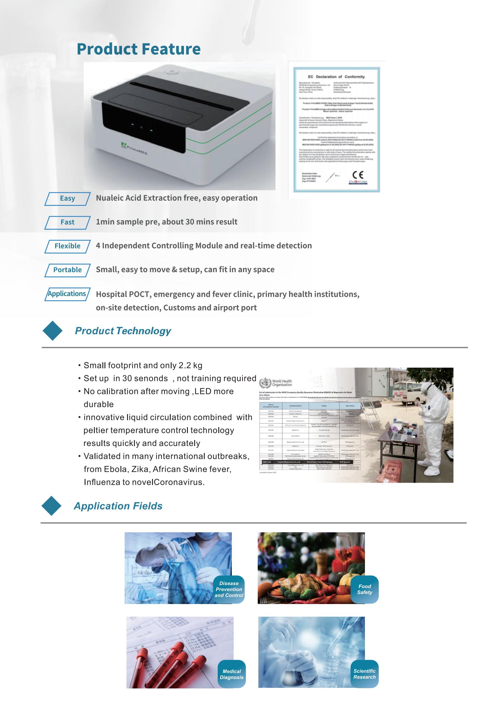 QPCR portátil rápido em tempo real