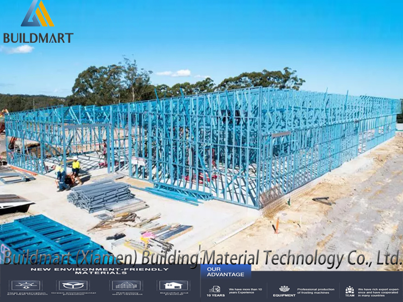 Estrutura de aço leve com boa relação custo-benefício Construção de fornecedor de estrutura de aço
