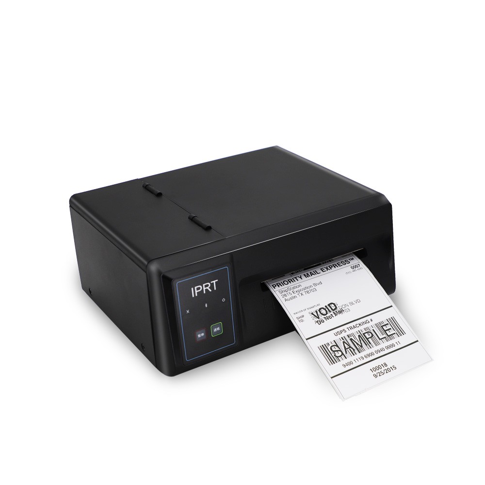 Impressora industrial de código de barras de etiquetas térmicas de envio de 4 polegadas com alta velocidade
